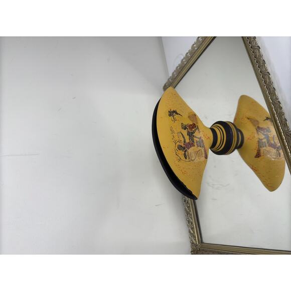 Vintage Napkin holder ceramic with ancient Greek performances - Picture 3 of 10